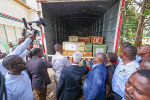 Governor Kimani Wamatangi digital xray machines at Kiambu HQ