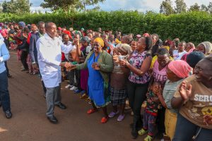 Governor Kimani Wamatangi Solar streetlighting in Kiambu Municipality