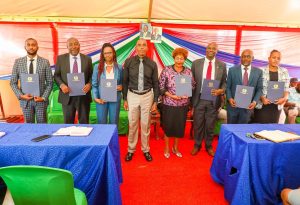 Appointed Adhoc committee with Governor Wamatangi after receiving their appointment letters